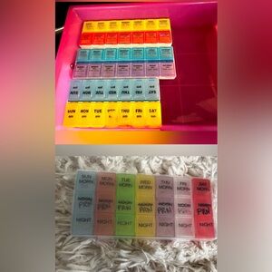 Medication/Supplement/Pill Organizers - Lot of 3